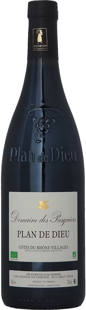2023 Côtes du Rhône villages Plan de Dieu AOP BIO