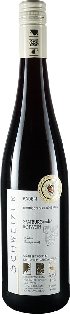 2019 Ihringer Fohrenberg Spätburgunder Rotwein im Barrique gereift