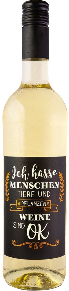 Weiss - Wein trifft auf Poesie "ich hasse"