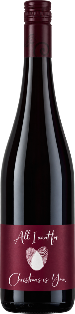 2025 All I Want For Christmas is You - Rotwein I Weihnachtsgeschenk - Weihnachten - Etikett