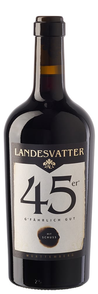Rotwein-Cuvée "45er g‘fährlich gut!"