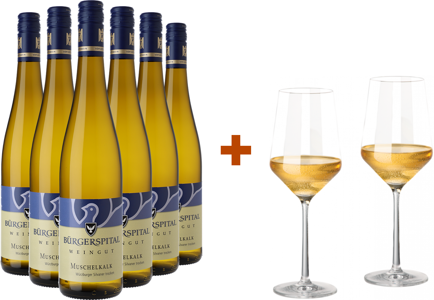 Würzburger Silvaner-Paket mit gratis Gläser