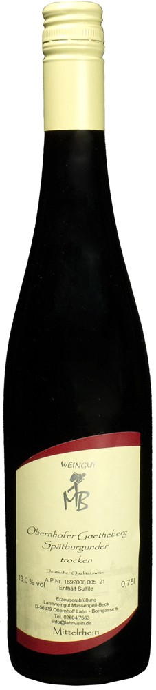 2020 Obernhofer Goetheberg Blauer Spätburgunder