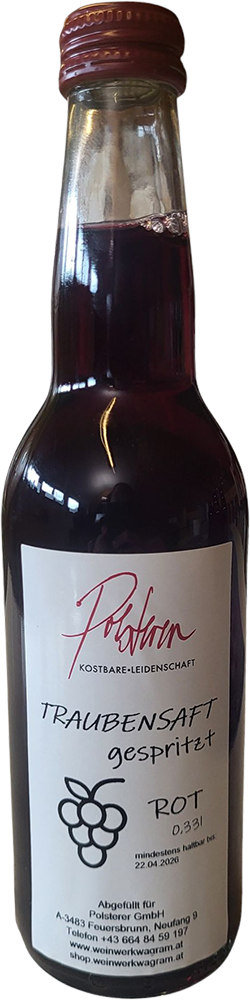 Traubensaft rot gespritzt 0,33 L