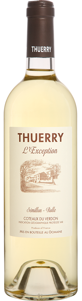 2024 L’Exception Blanc Coteaux du Verdon IGP BIO