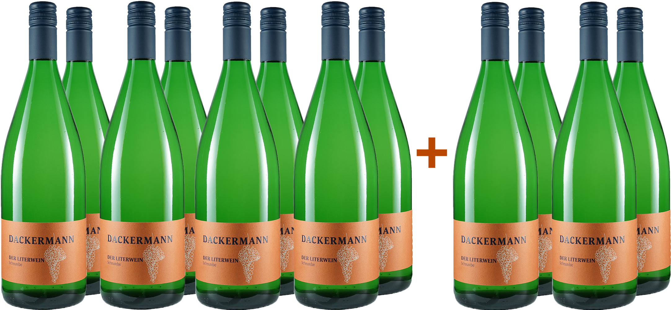 8+4 Paket Scheurebe trocken 1,0 L