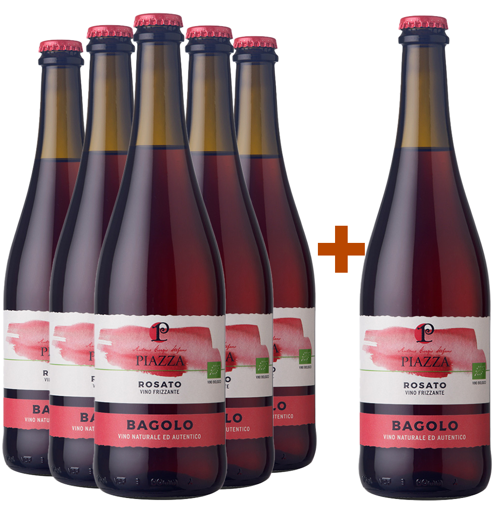 5+1 Rosato frizzante Veneto IGP col fondo BIO