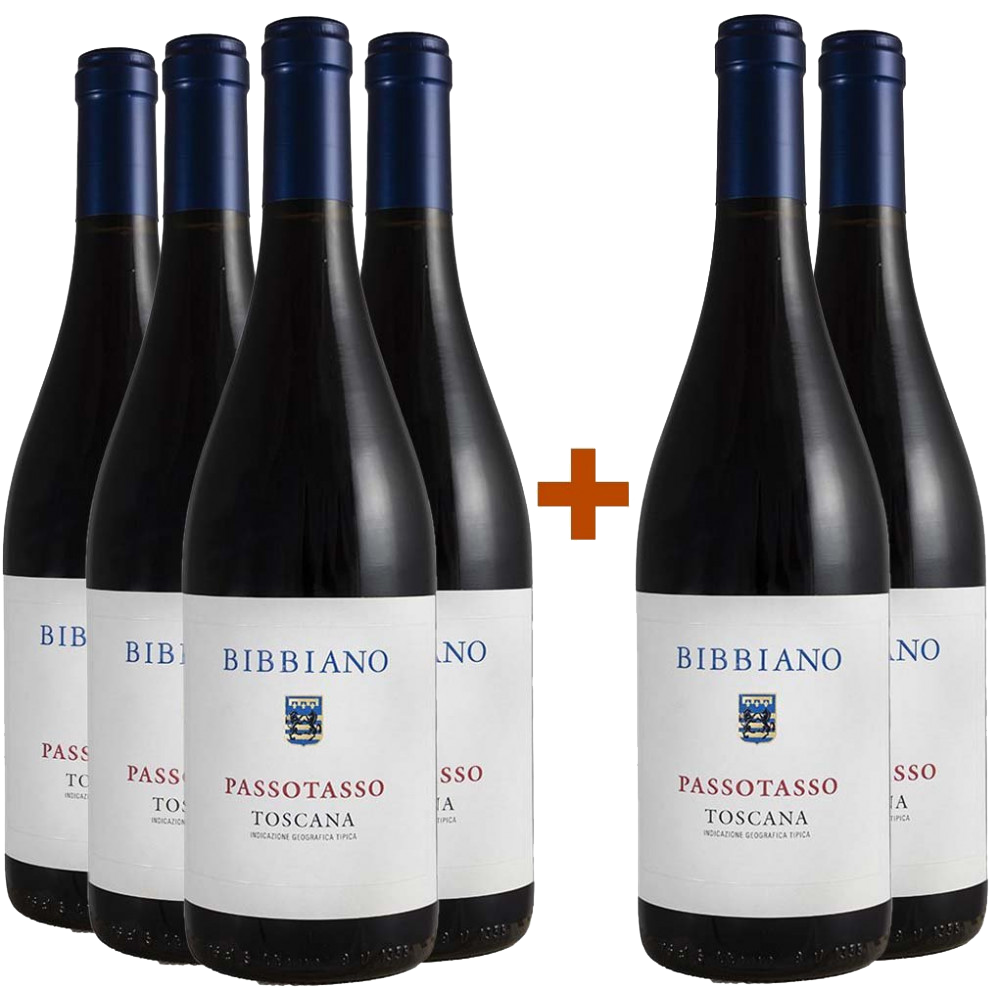 4+2 Paket Passotasso Rosso Toscana IGP BIO
