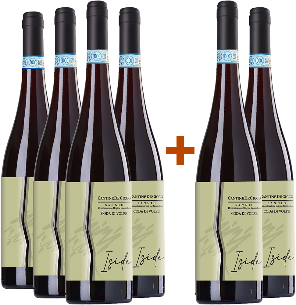 4+2 Paket Iside Coda di Volpe del Sannio DOC
