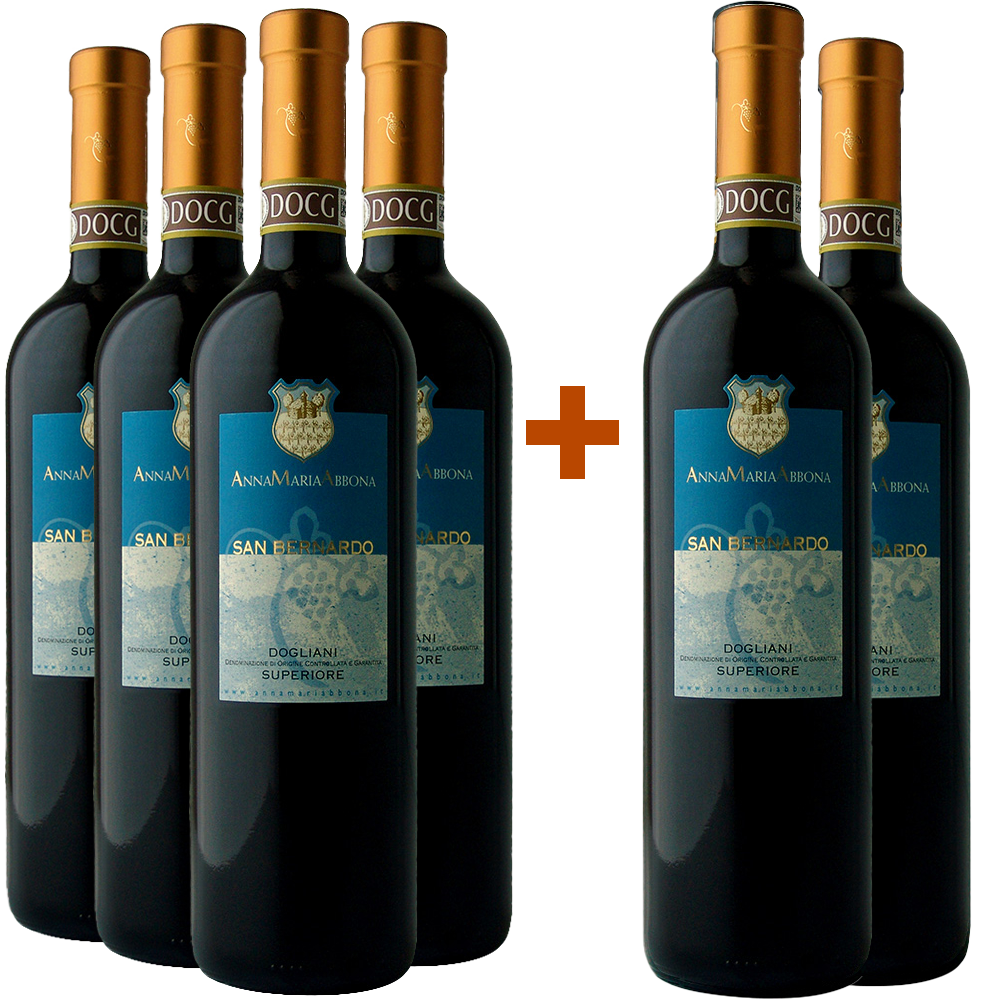 4+2 Paket San Bernardo Dolcetto di Dogliani Superiore DOCG