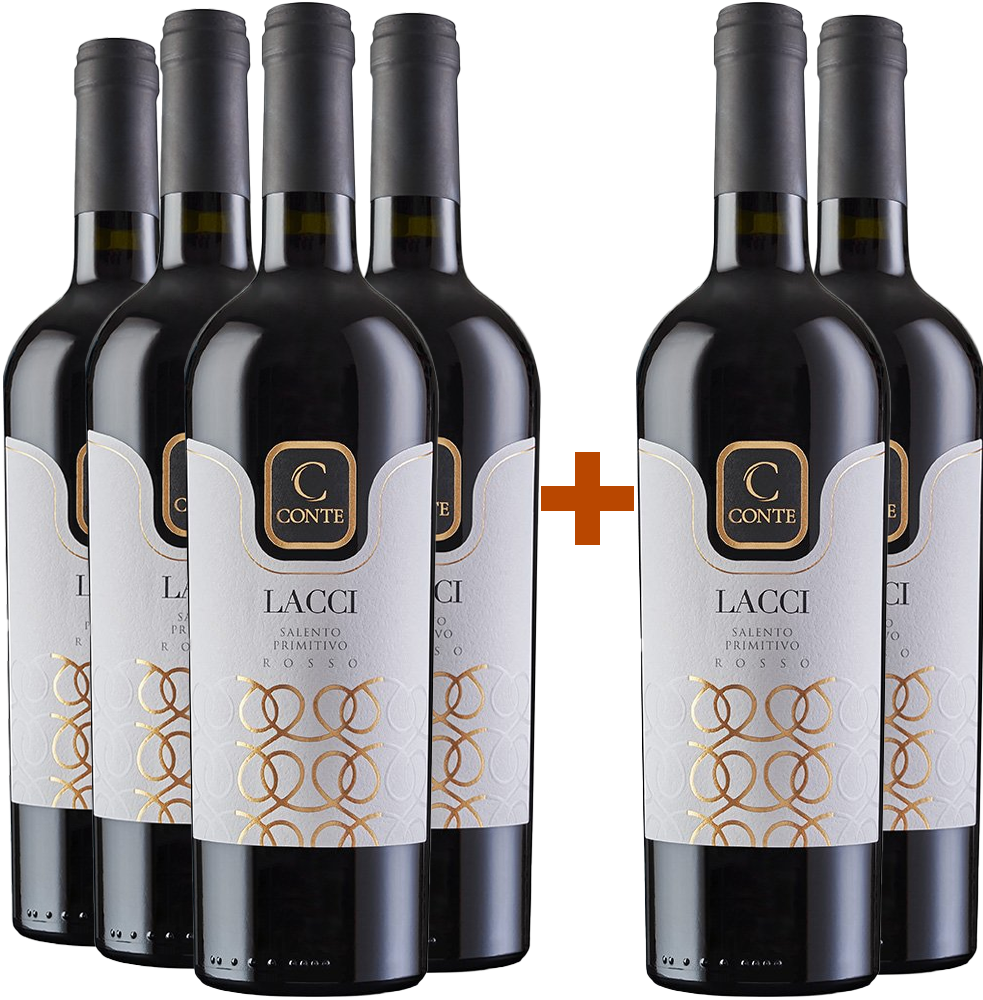 4+2 Paket Lacci Primitivo Salento IGP