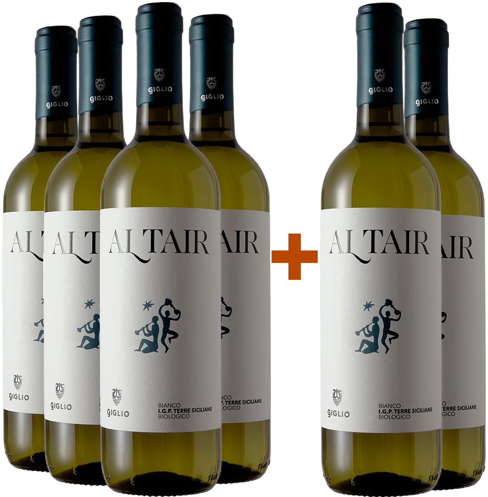 5+1 Paket Giglio Altair Blanco Terre Siciliane IGP BIO BIO
