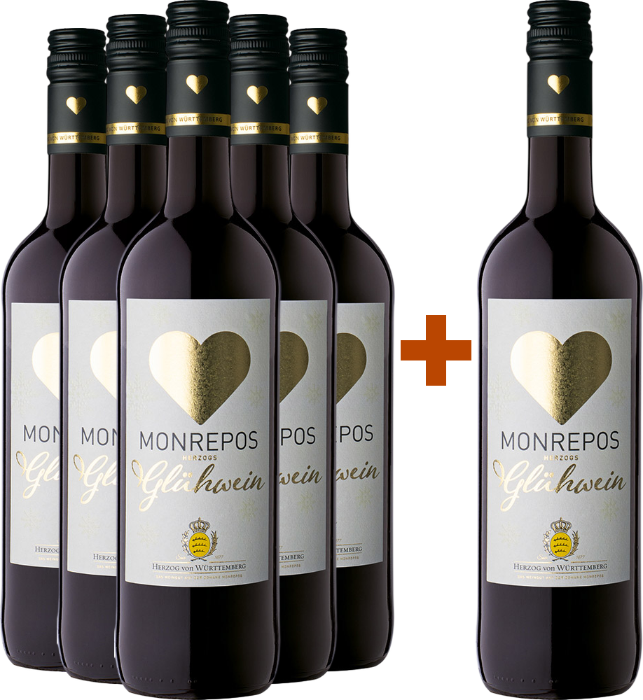 5+1 Paket Herzogs Glühwein rot