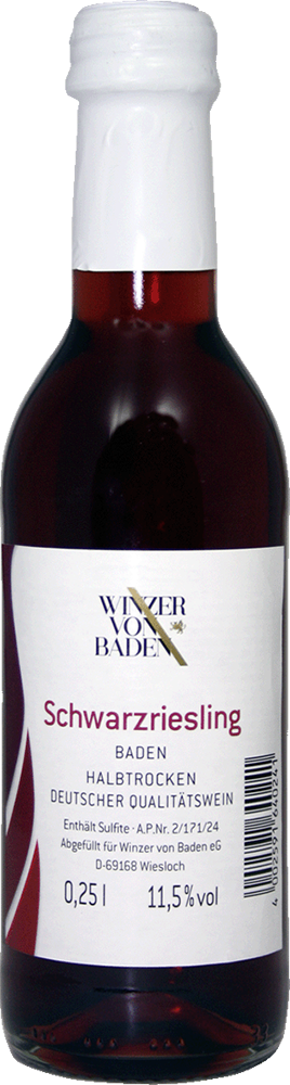Schwarzriesling Weinmini 0,25 L