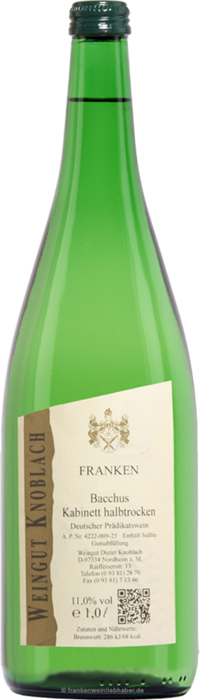 2024 Bacchus Kabinett 1,0 L