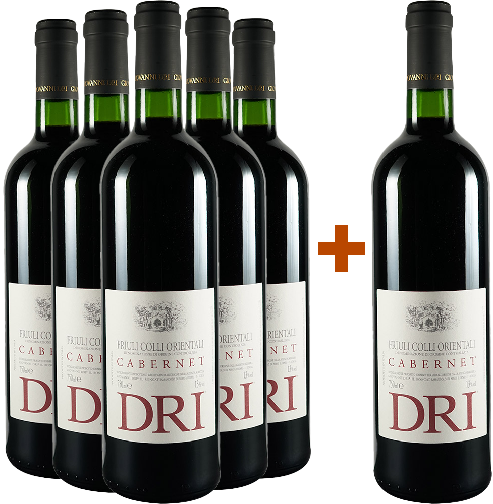 5+1 Paket Cabernet Friuli Colli Orientali DOC