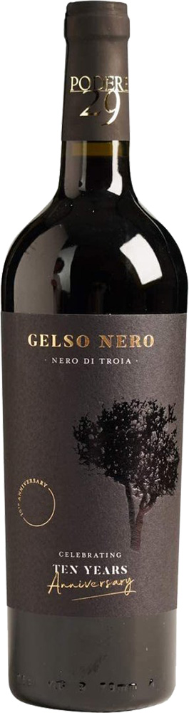 2019 Gelso Nero Nero di Troia Ten Years Anniverssary Puglia IGP