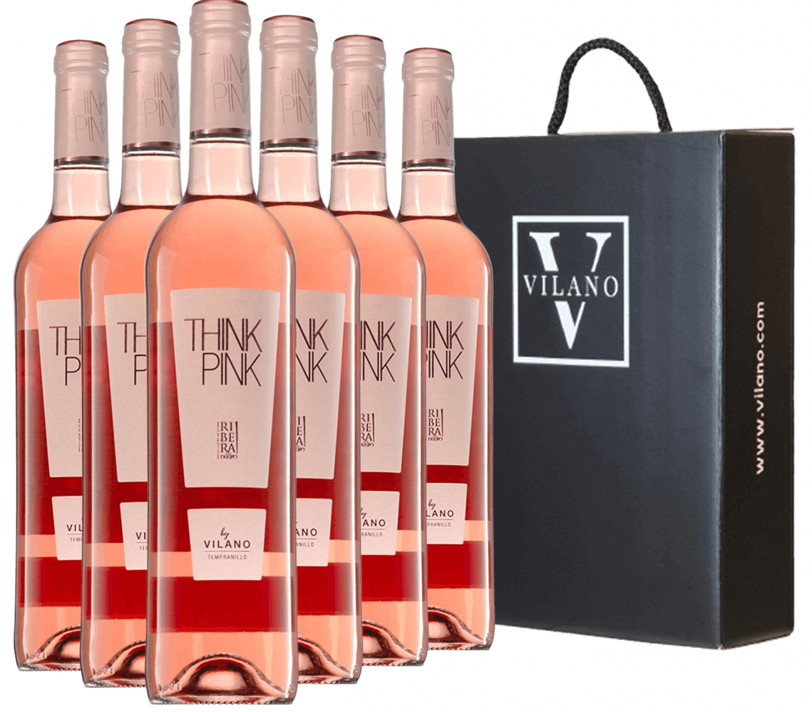 Think Pink Rosado Ribera del Duero DO-Paket + Geschenkkarton