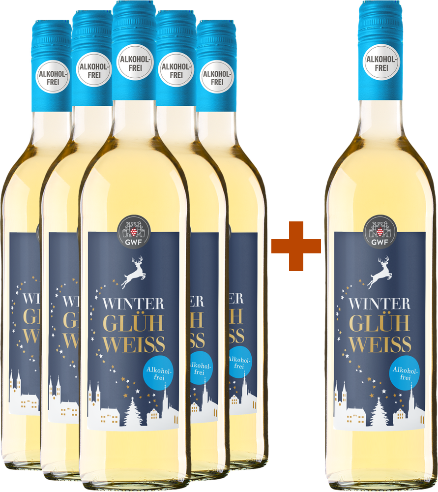 5+1 Paket Winter Glühwein Weiß alkoholfrei