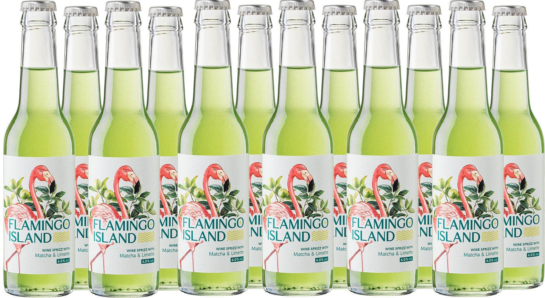 Flamingo Island Matcha & Limette Wine Sprizz