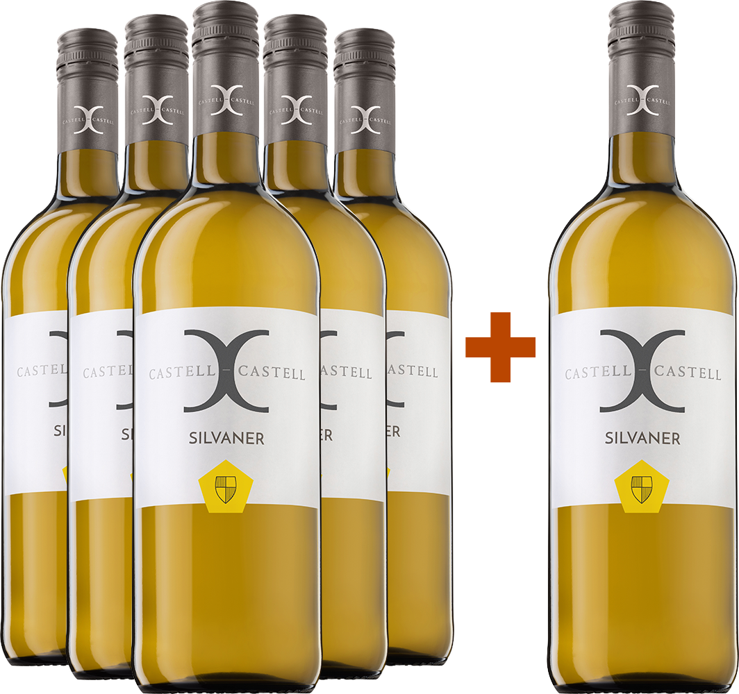 5+1 Paket Castell-Castell SIlvaner 1,0L