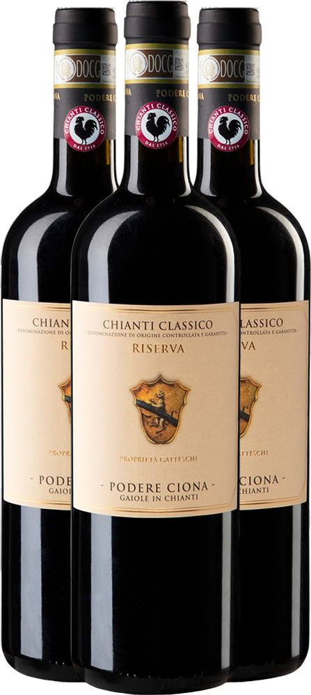 Podere Ciona Chianti Classico Riserva DOCG 2013-2014-2015 Paket
