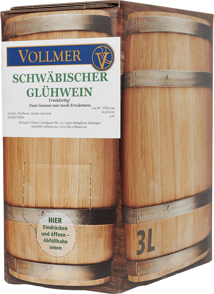 Schwäbischer Glühwein weiß 3L Bag-in-Box Weinschlauch 3,0 L