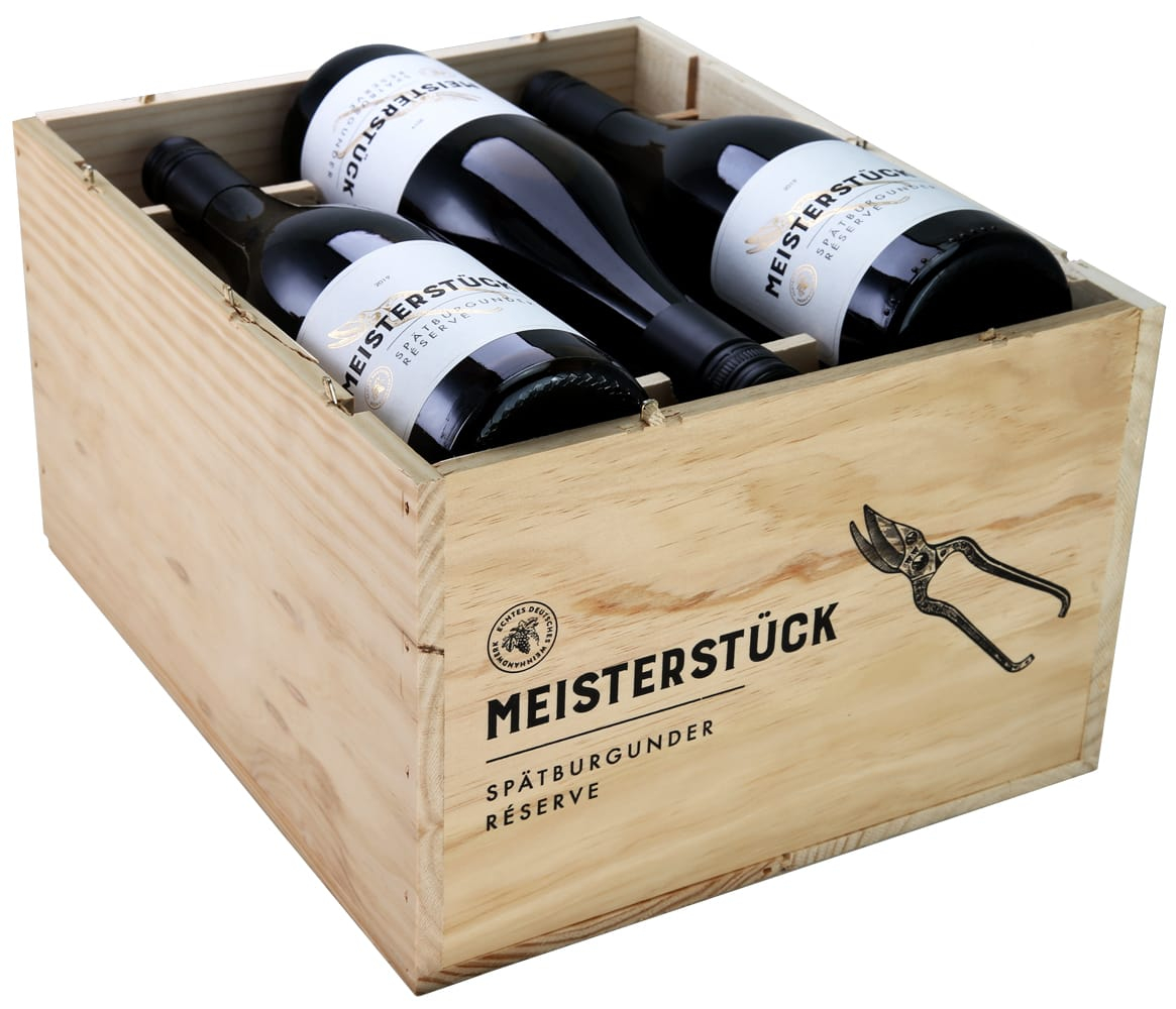 Meisterstück Spätburgunder Réserve 6er Holzkiste