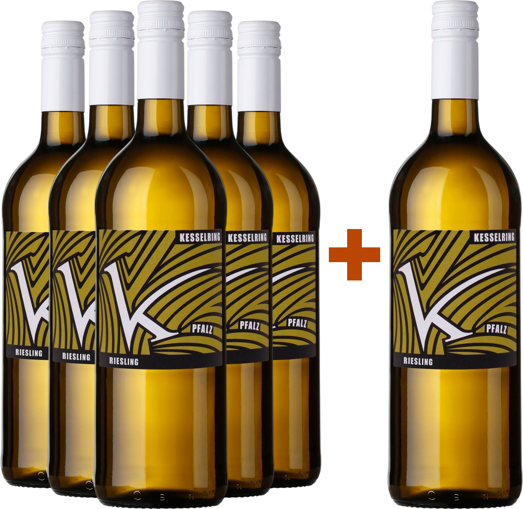 5+1 Paket Riesling 1,0 L BIO