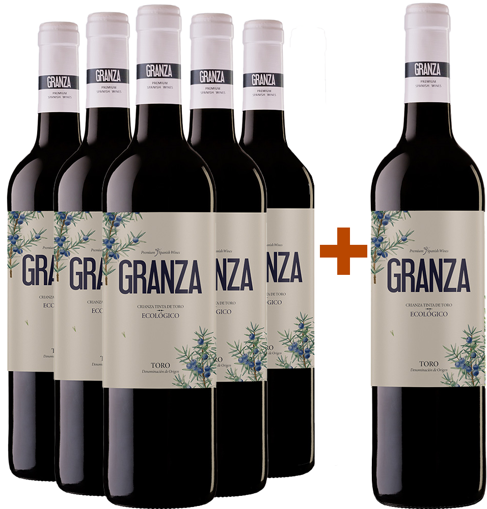 Aktionspaket 5+1 2020 Granza Tinta de Toro Roble ecológico Toro DO
