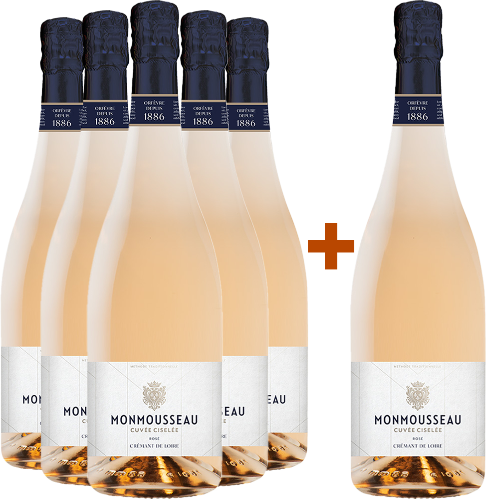 5+1 Paket Crémant Ciselée Rosé
