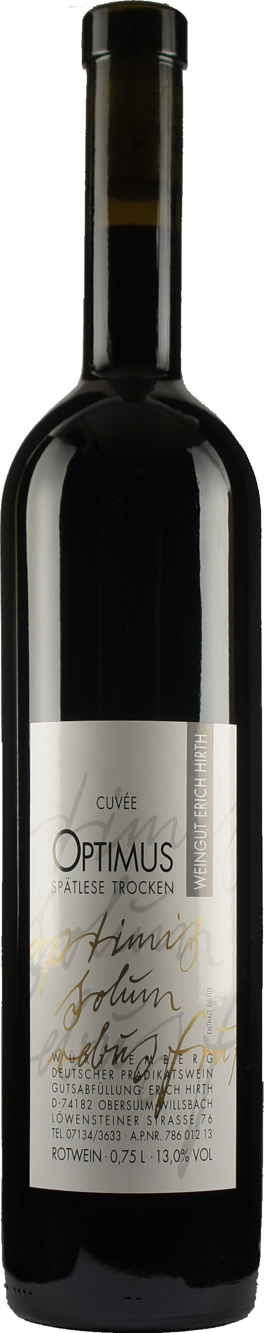 2023 Cuvée Optimus Spätlese im Holzfaß ausgebaut