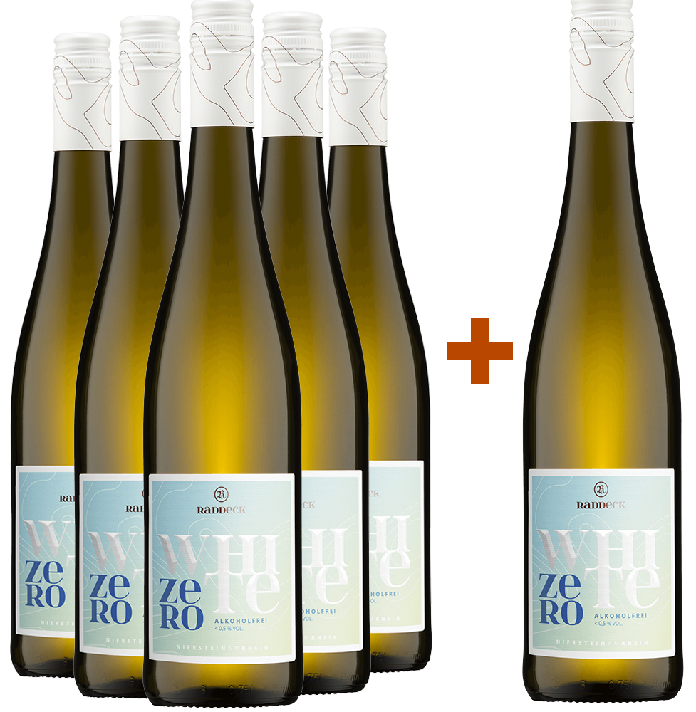 5+1 Paket Zero White Weißwein alkoholfrei