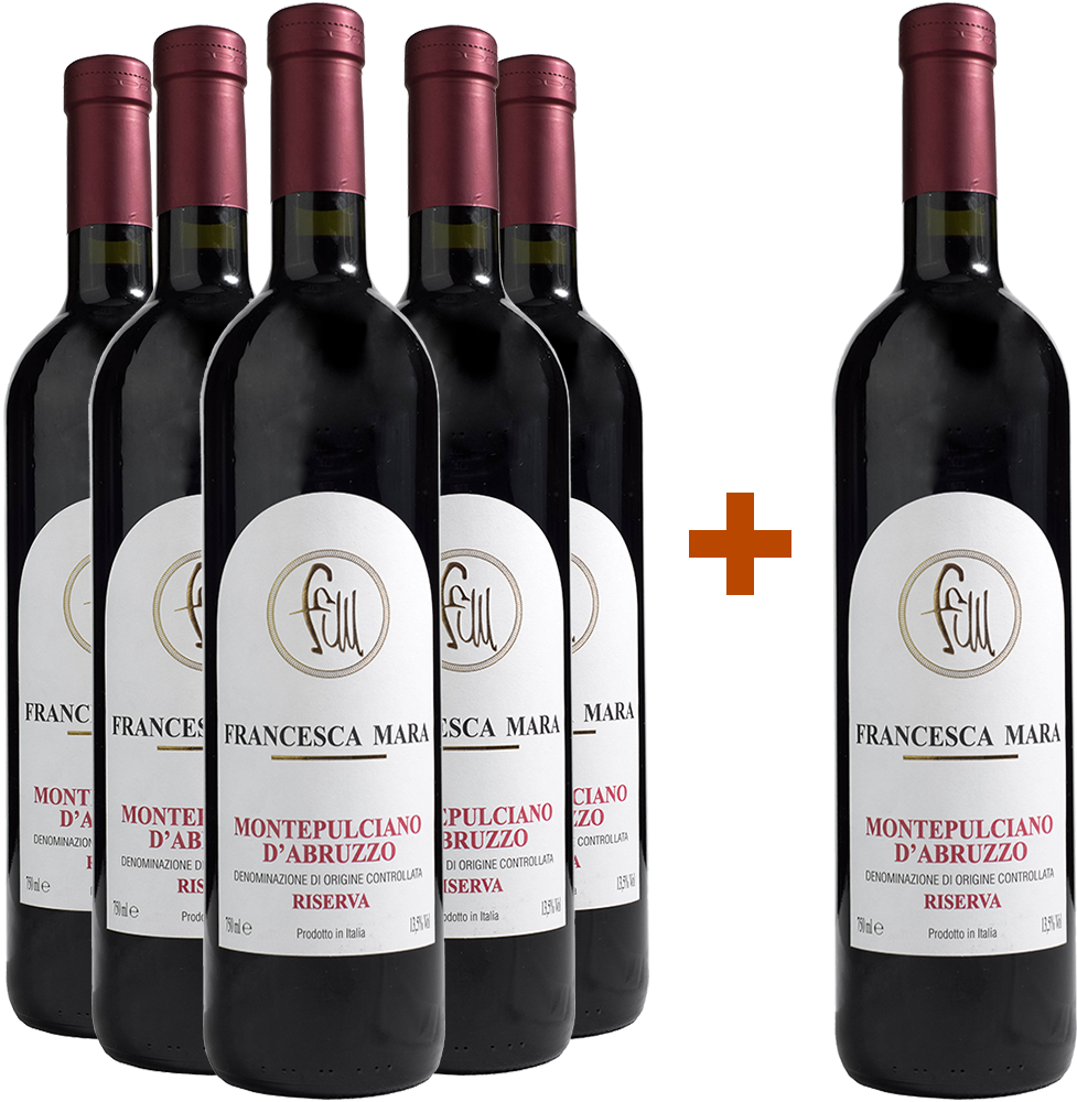 5+1 Paket Montepulciano d'Abruzzo Riserva DOC