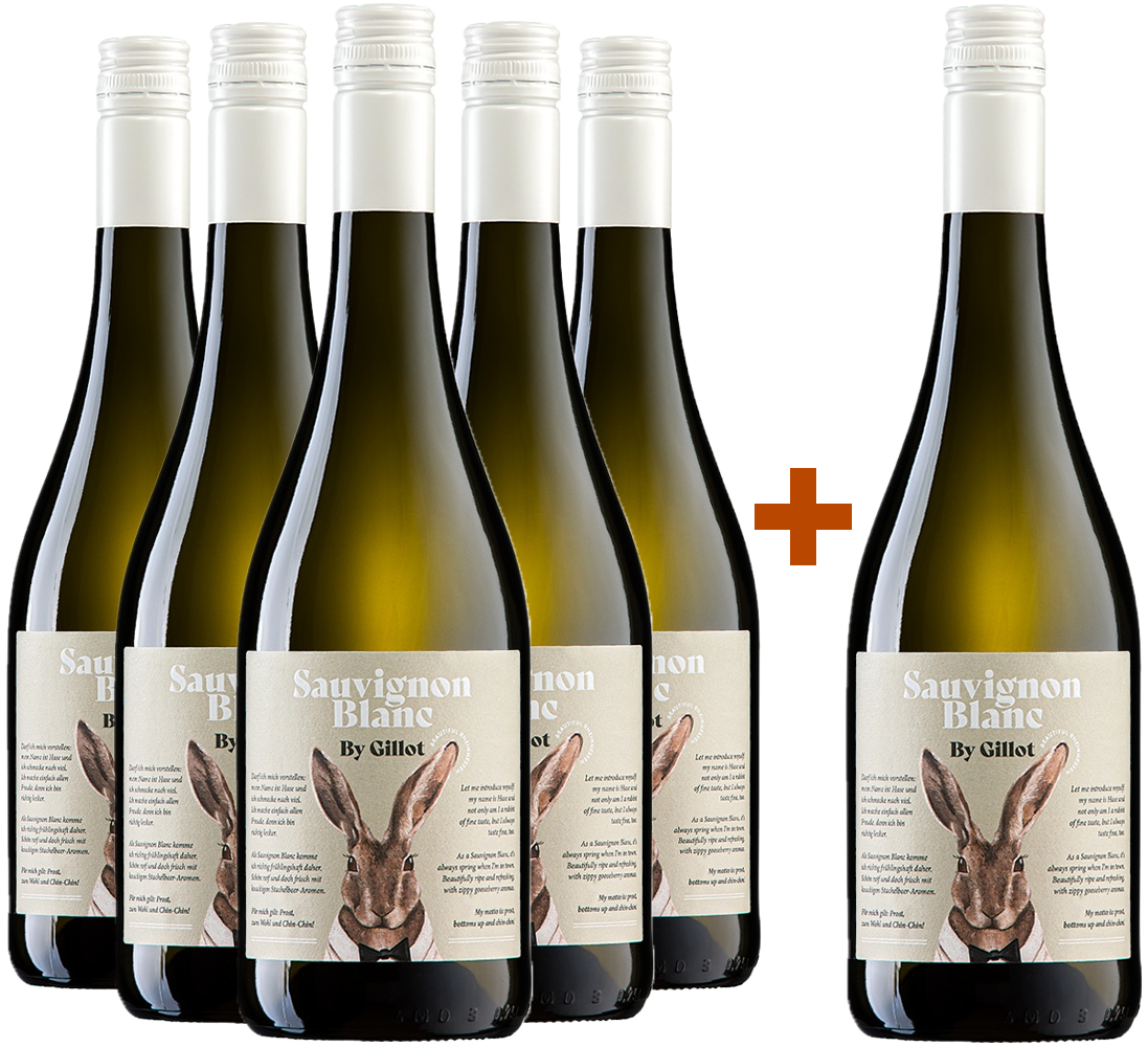 5+1 Paket Sauvignon Blanc - "Edition Hase" BIO