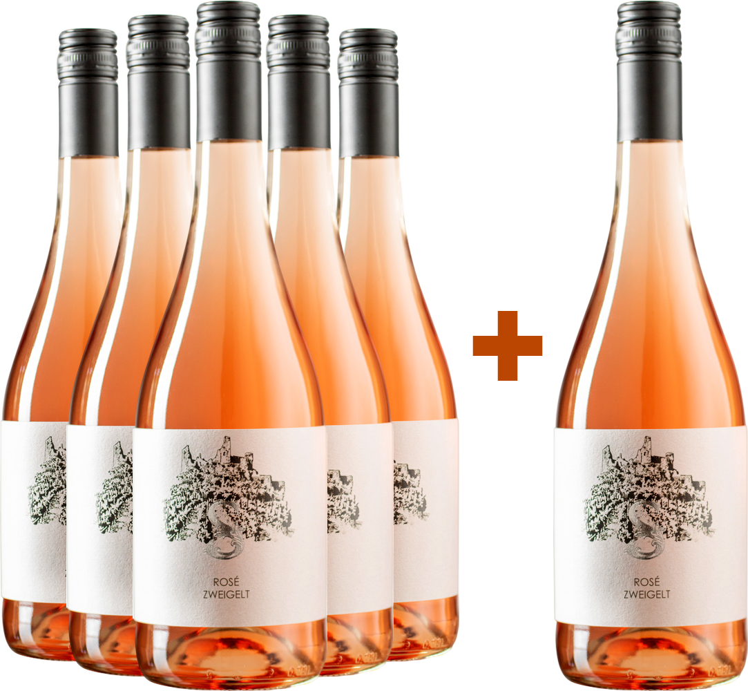5+1 Paket Zweigelt Rosé Kremstal DAC trocken - Andrea Schenter
