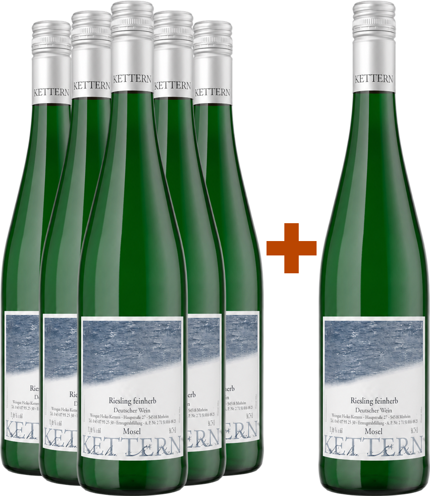 5+1 Paket 2023 Riesling feinherb
