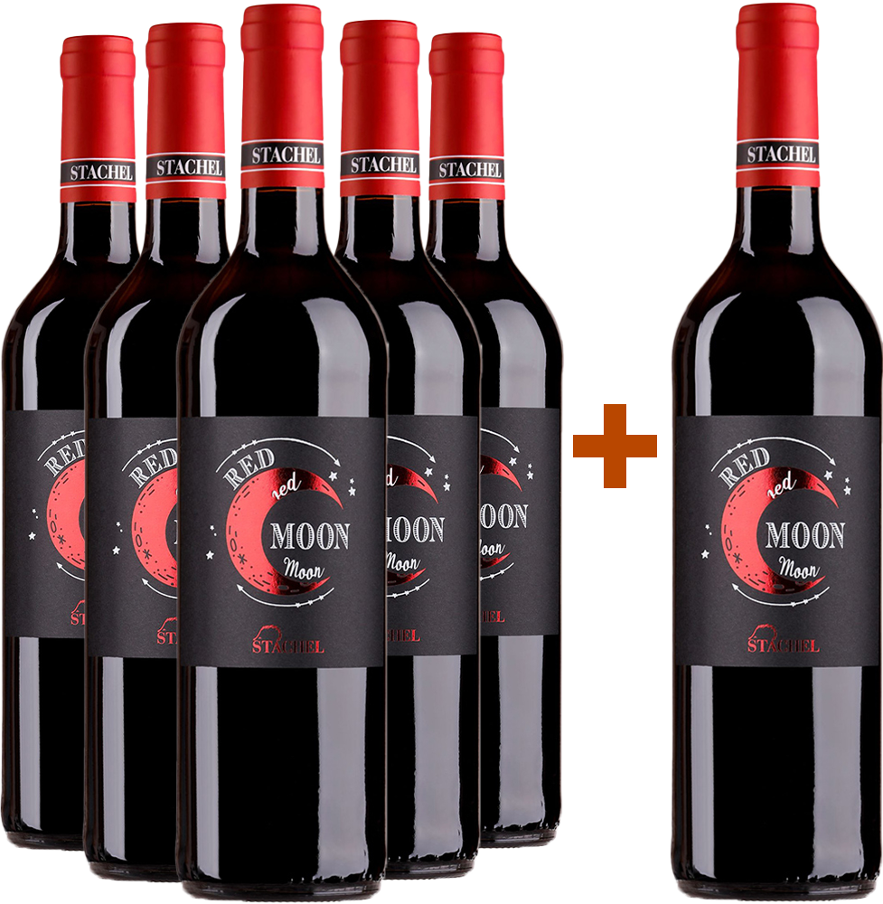 5+1 Paket "Red Moon" Rotweincuvée trocken