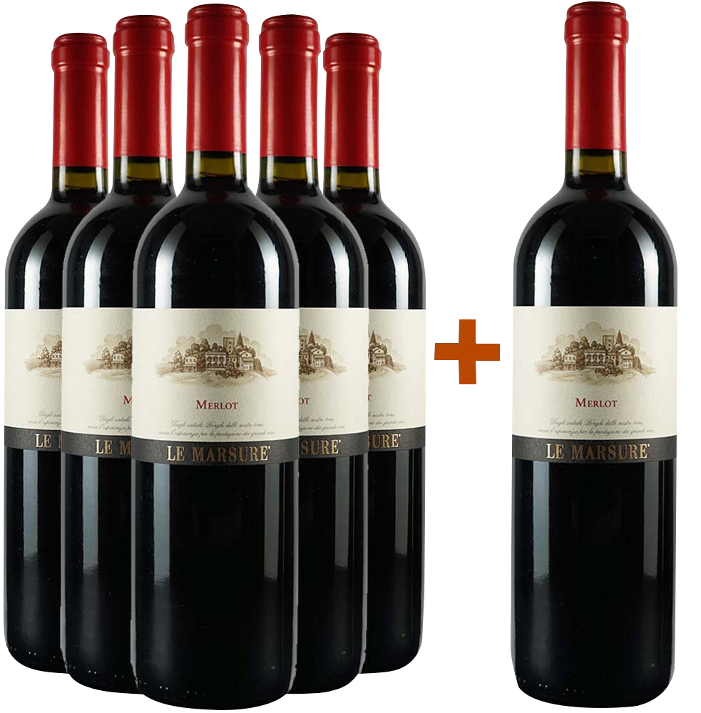 5+1 Paket Merlot Le Marsure Friuli DOC
