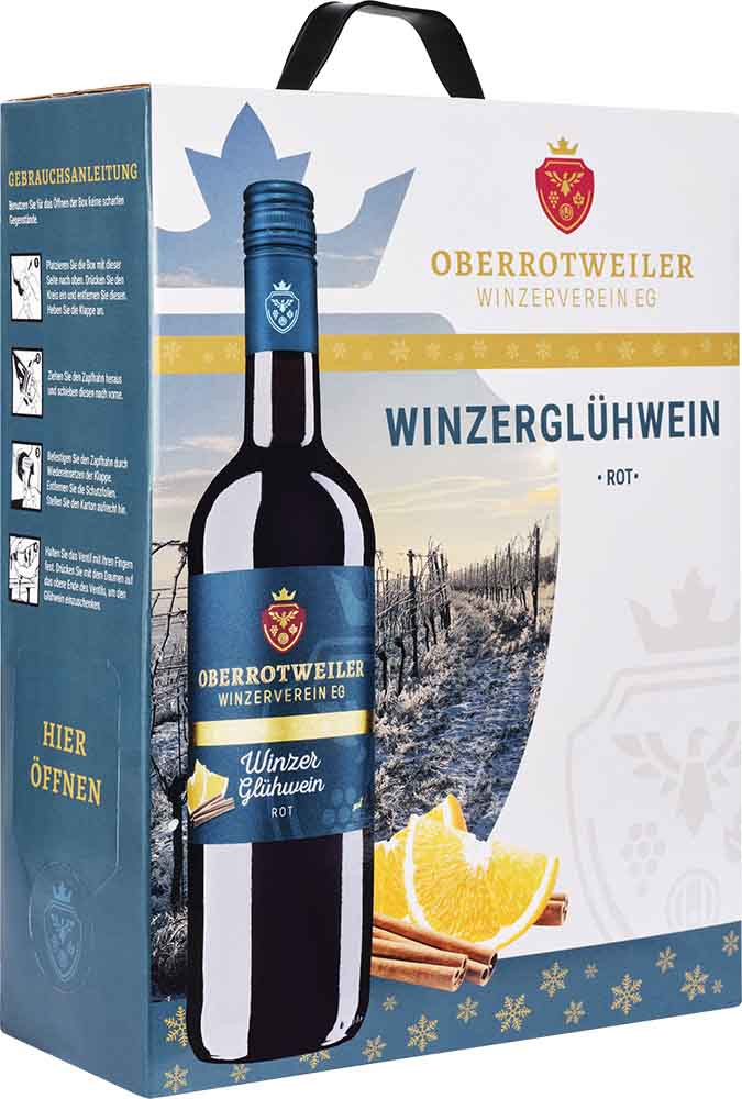 "Winzerglühwein rot", Bag-in-Box, 3 L, Region Kaiserstuhl, Baden 3,0 L