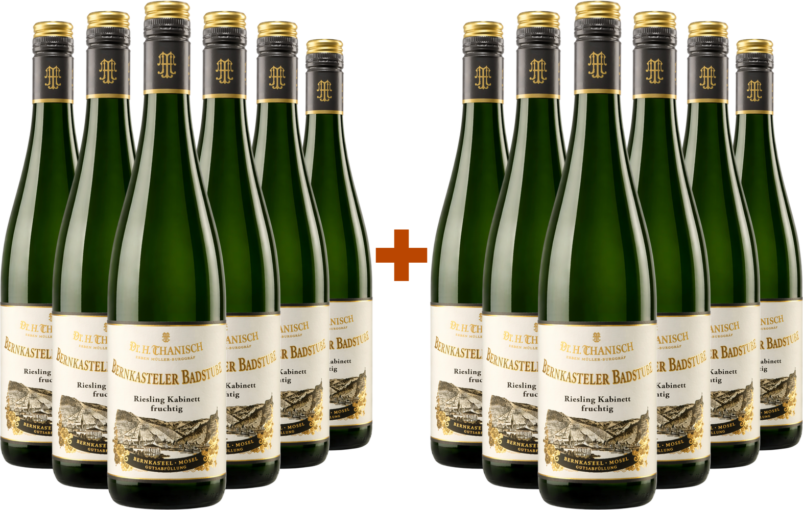 6+6 Paket Bernkasteler Badstube Riesling Kabinett fruchtsüß