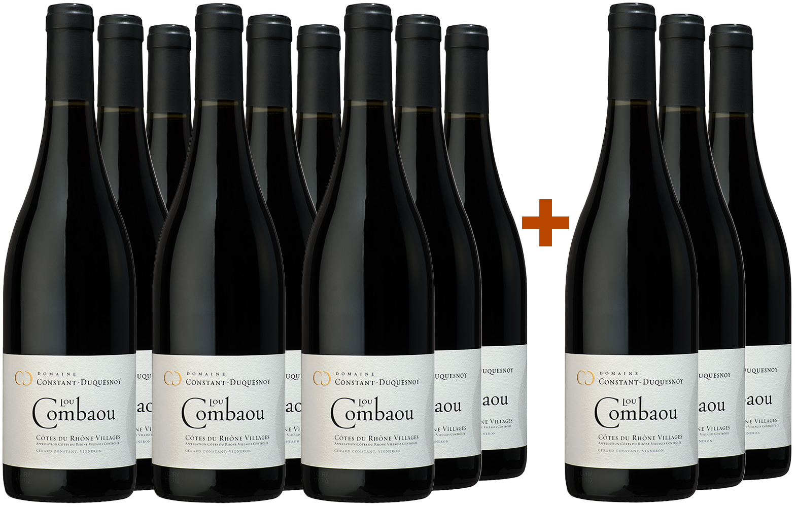 9+3 Paket cuvée "Lou Combaou" Côte de Rhône Villages AOP 