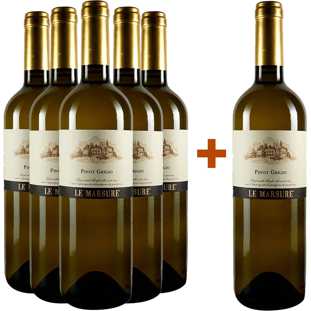 5+1 Paket Pinot Grigio Le Marsure Friuli DOC