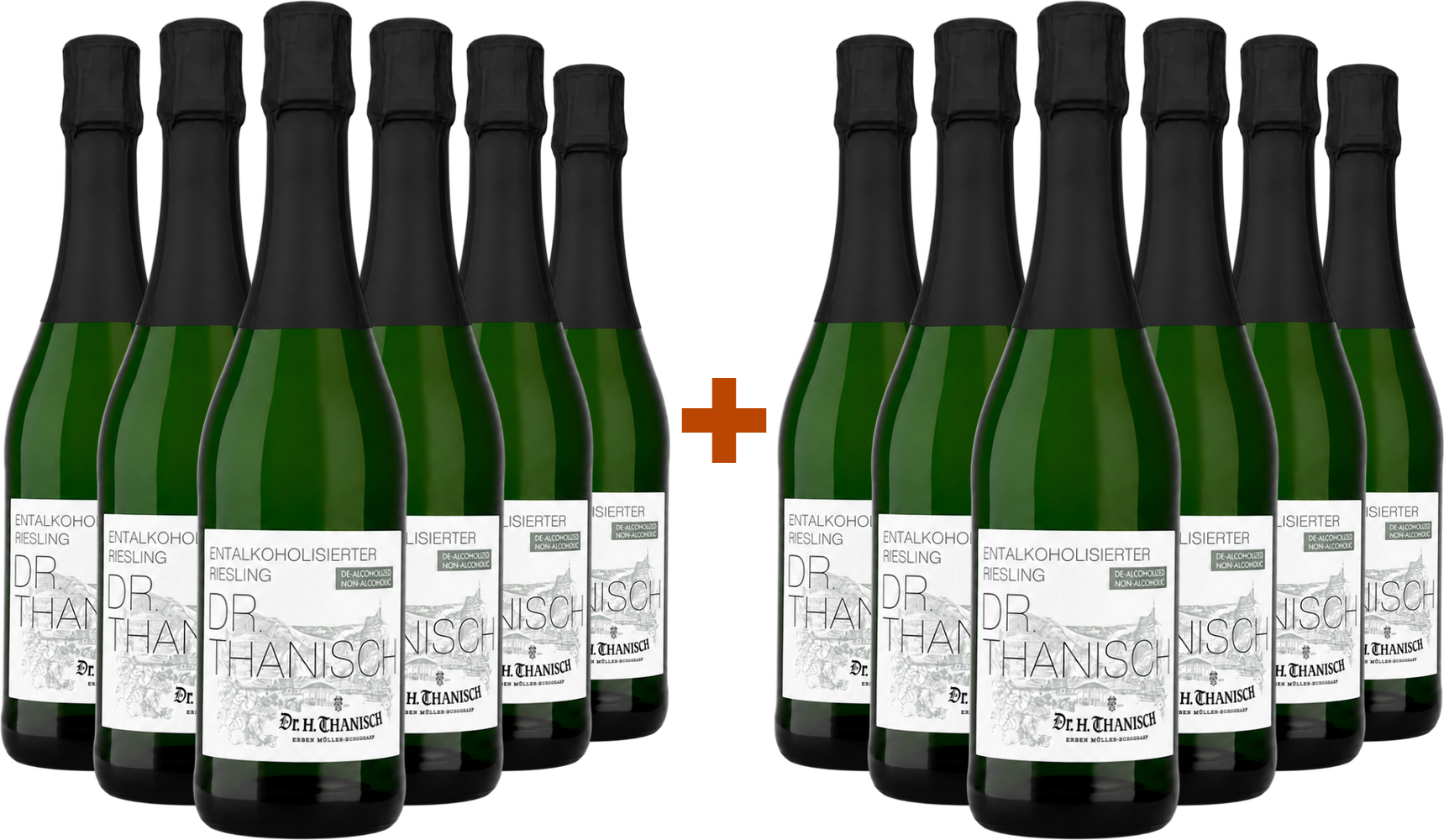 6+6 Paket Riesling Schaumwein Alkoholfrei
