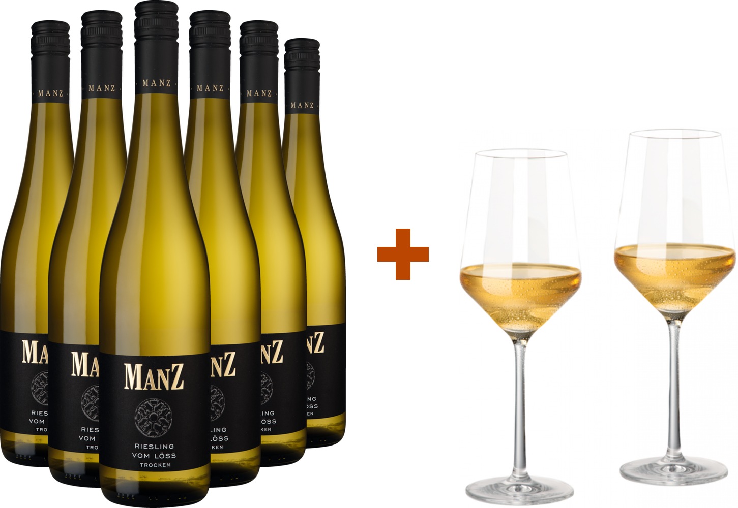 Manz Riesling-Paket mit gratis Gläser