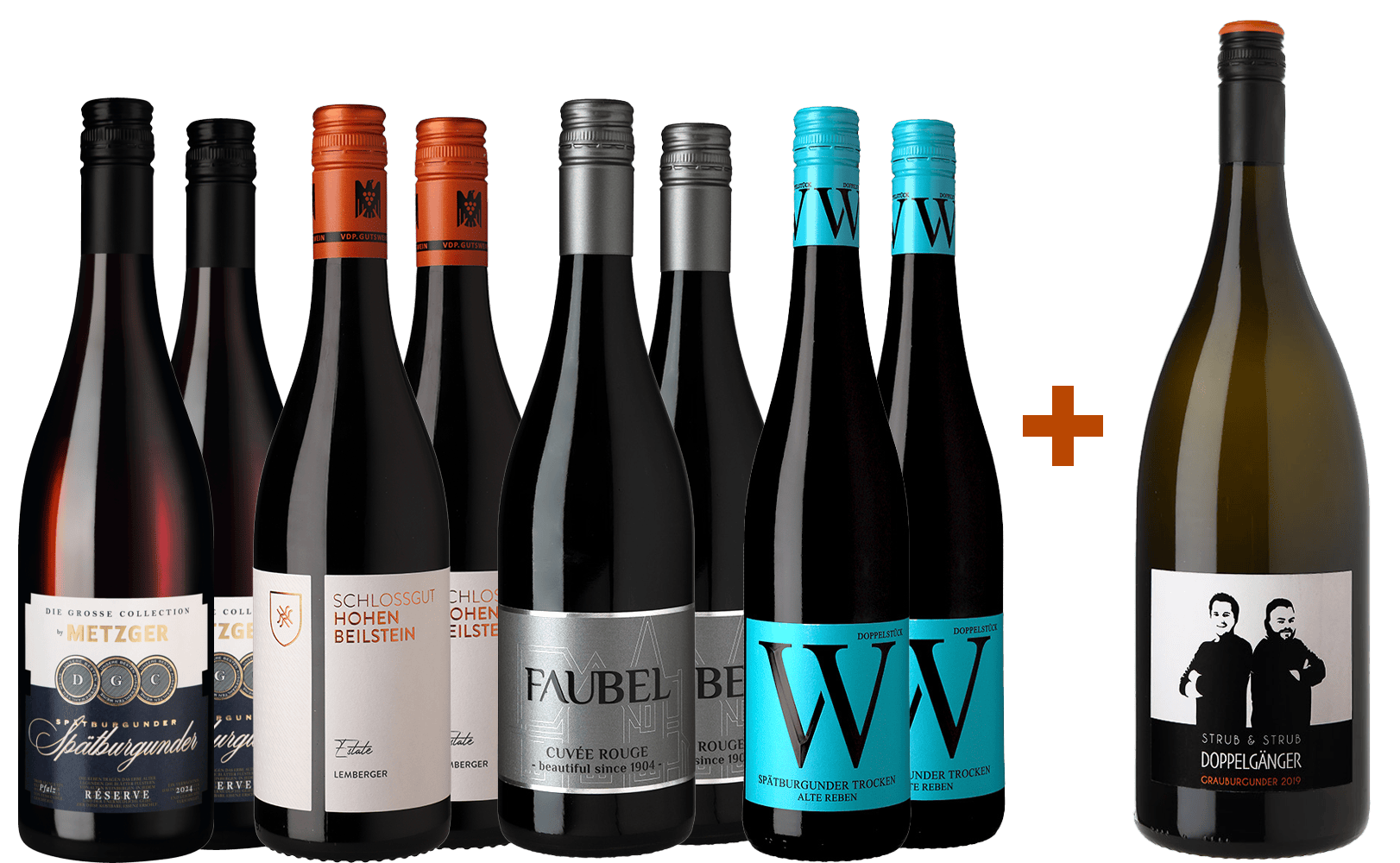 Rotwein-Paket mit gratis Magnum