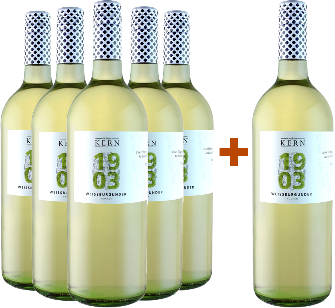 5+1 Paket "1903" Weißburgunder 1,0L