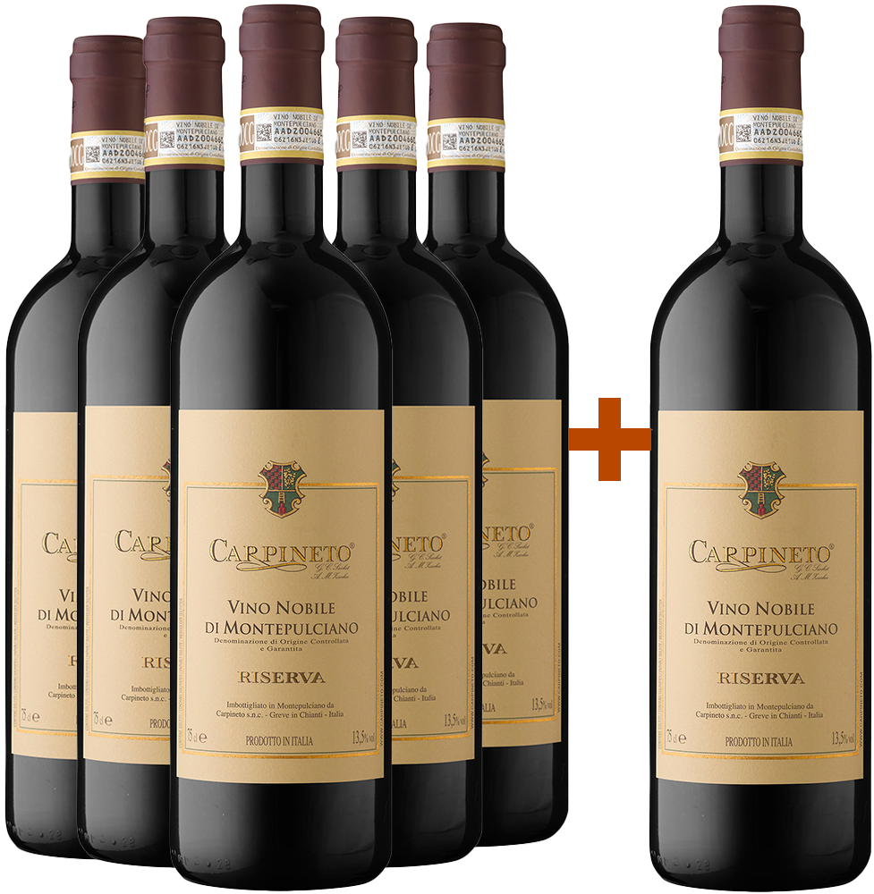 5+1 Paket Vino Nobile di Montepulciano Riserva DOCG
