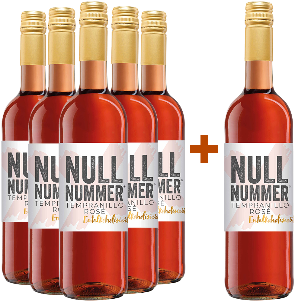 5+1 Paket NULLNUMMER Tempranillo Rosé