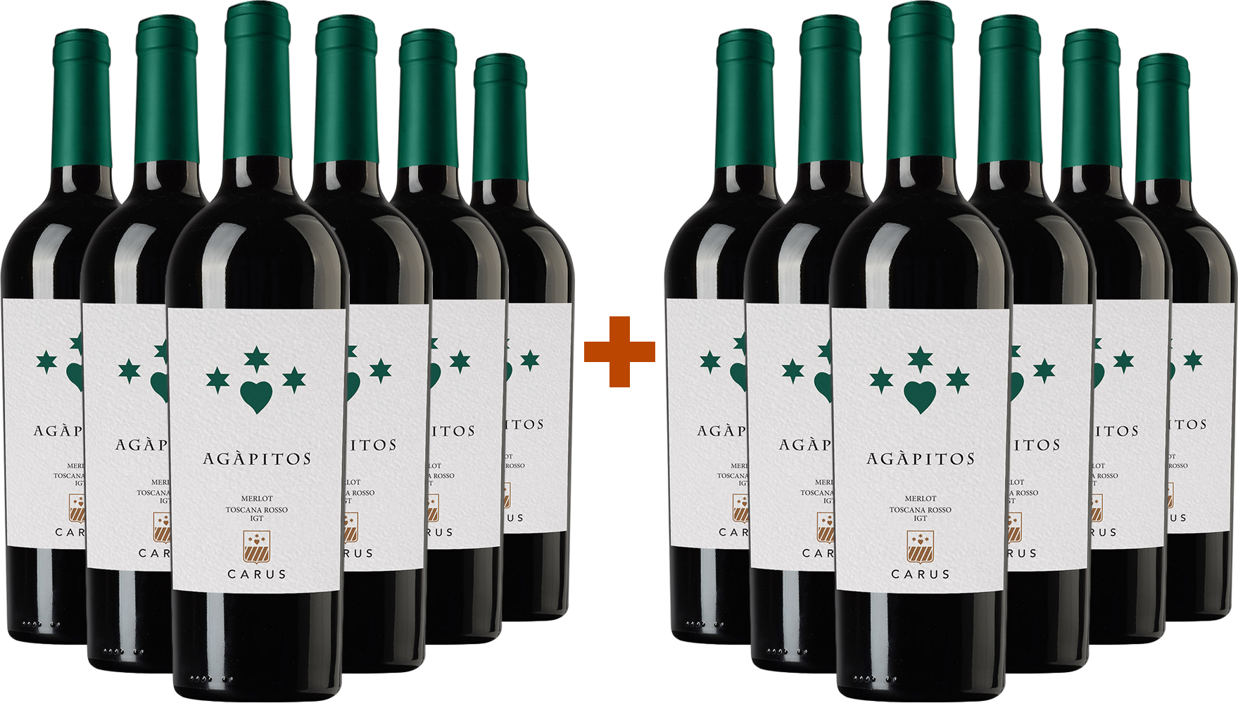 6+6 Paket Agàpitos Merlot Toscana IGP BIO